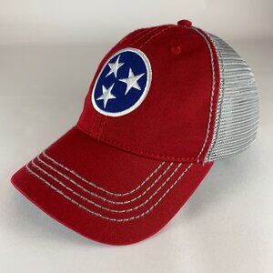 Tennessee State Flag Unisex Red Gray Fahrenheit Relaxed Fit Snapback Hat